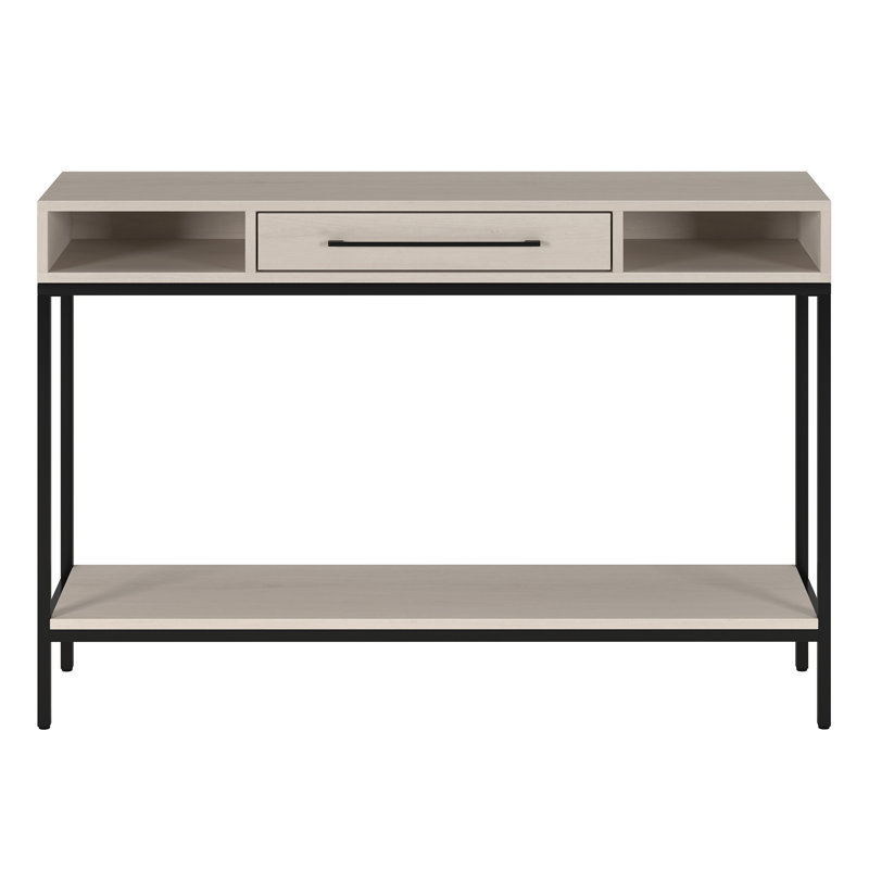 114.3cm Console Table, Alder White