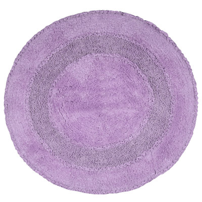 Plush Cotton Round shape bath Rug
