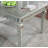 Mirror Accent Design Dining Table With Leaf, Kitchen Table