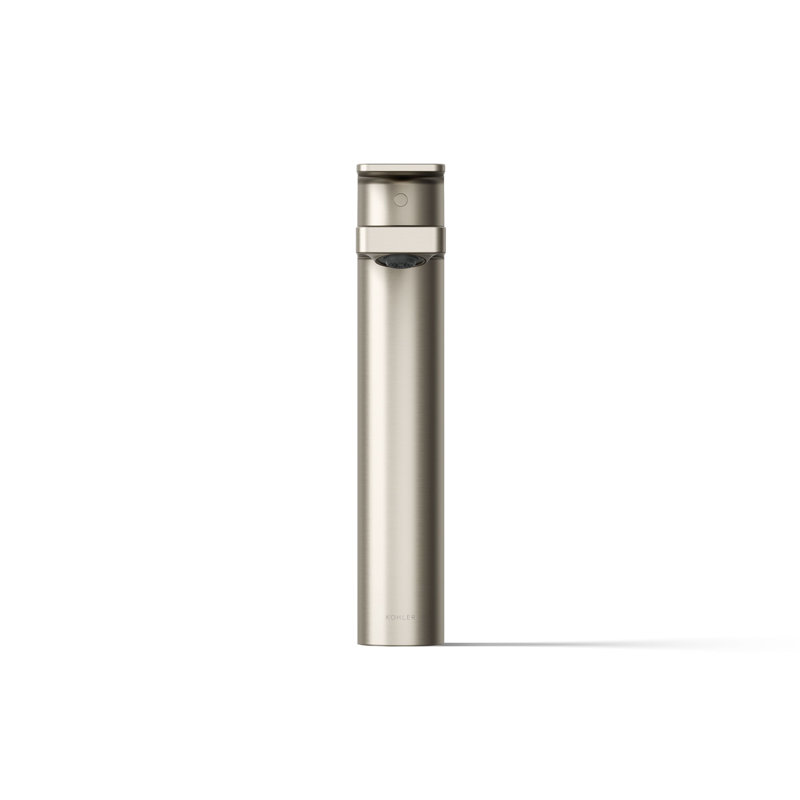Parallel Tall Single-Handle Bathroom Sink Faucet, Single-Hole Faucet with Pop-Up Drain, 1.2 GPM, Vibrant Brushed Nickel, 1