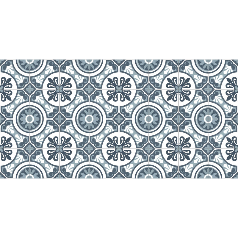 Streeter Argyle Water Resistant Non-Skid Kitchen Mat, 72cm H x 100cm W x 72cm L