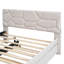 Lit plateforme confortable avec tête de lit à motif brique et lit gigogne simple pour une expérience de chambre à coucher améliorée et une utilisation accrue de l'espace-1546719093