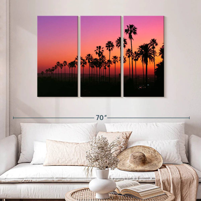 Harnek Los Angeles au crépuscule, H 32 po x l 50 po
