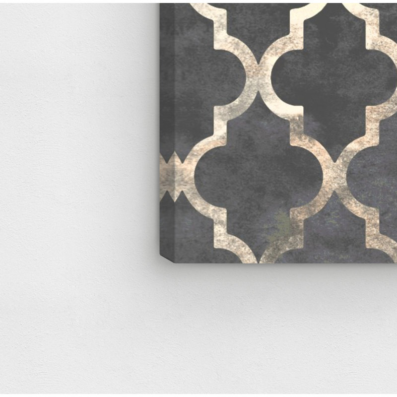 «Oliver Gal Arabesque Silver», impression sur toile tendue, H 12 po x l 12 po