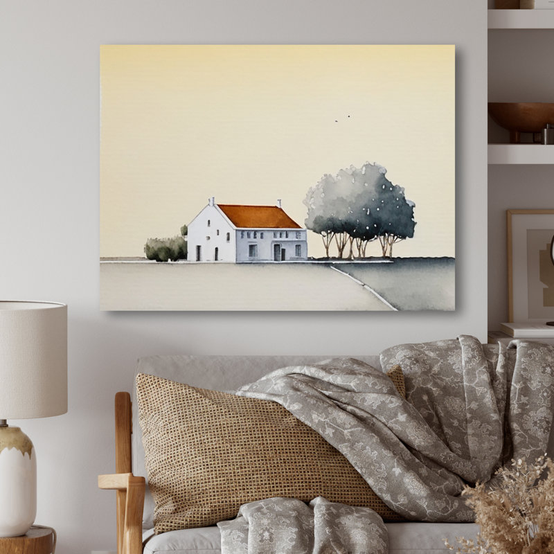 «Countryhouse in the Countryside», reproduction sur toile, H 16 po x l 32 po x P 1 po, Toile tendue