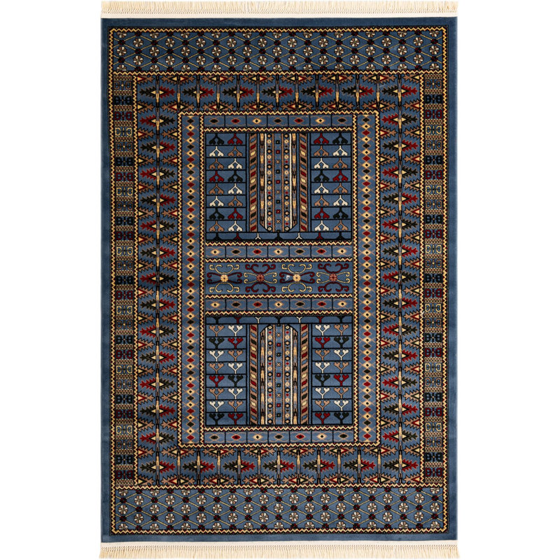  Tapis Sajur Tekke, Rectangle 6 pi 1 po x 9 pi