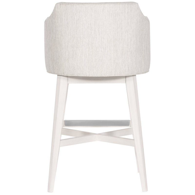 Ian Upholstered Bar Stool with Solid Wood Frame, Extra Tall (34" Seat Height)