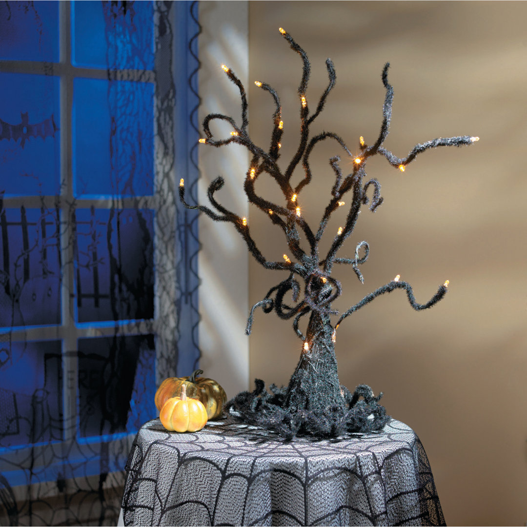 Spooky Lace Curtain Panel Window The Holiday Aisle®