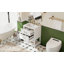Meuble-lavabo de 24 po avec lavabo en céramique, armoire de salle de bain avec deux tiroirs à fermeture en douceur et une tablette ouverte-910085536
