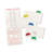 Pattes auto-adhésives avec insertions imprimables blanches, 1 pouce, 25/paquet