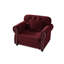 Petit fauteuil d'appoint rembourré avec repose-pieds Mid-Century-1858425229