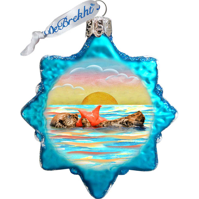 Keepsake 4'' Handmade Glass Holiday Shaped Ornament