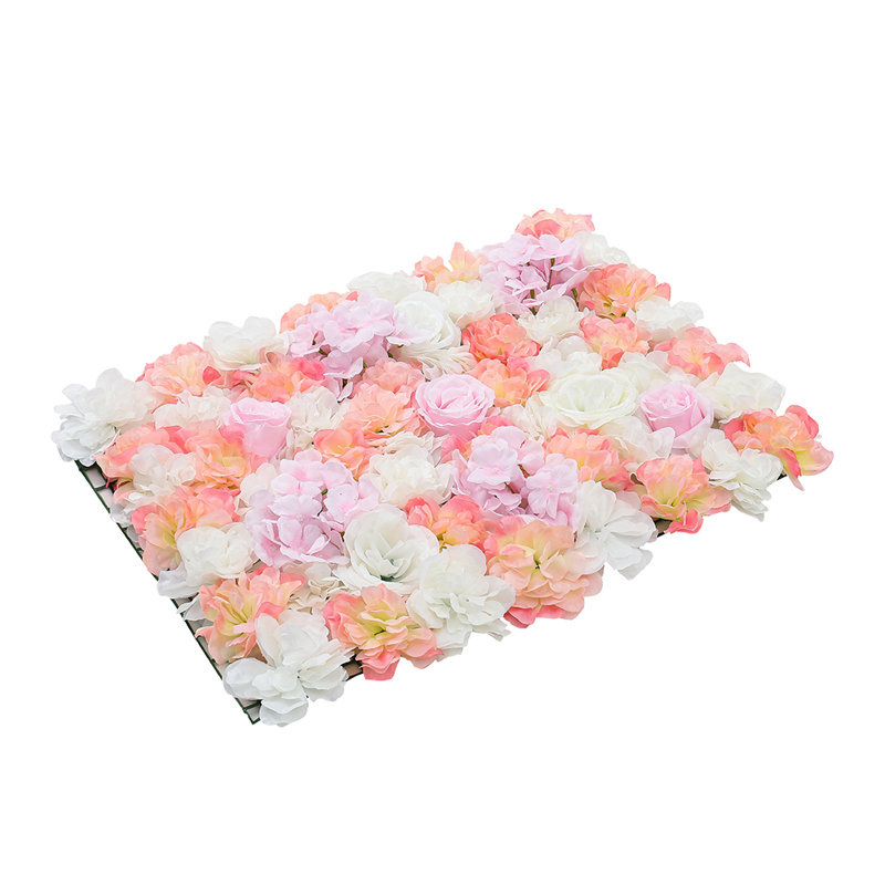 Artificial Rose Flower Backdrop Wall Panel