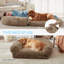 Lit pour chien Humain, lits pour chien de 72 po x 43 po x 10 po pour grands chiens, lit pliable et lavable en peluche pour les personnes assoupies, lits pour animaux de compagnie orthopédiques pour hommes de la taille qui vous convient, animaux de compagnie - kaki-579849870