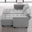Canapé-lit modulaire rembourré en polyester avec rangement capitonné 63,8 po Ayden Hunsicker-1729287192