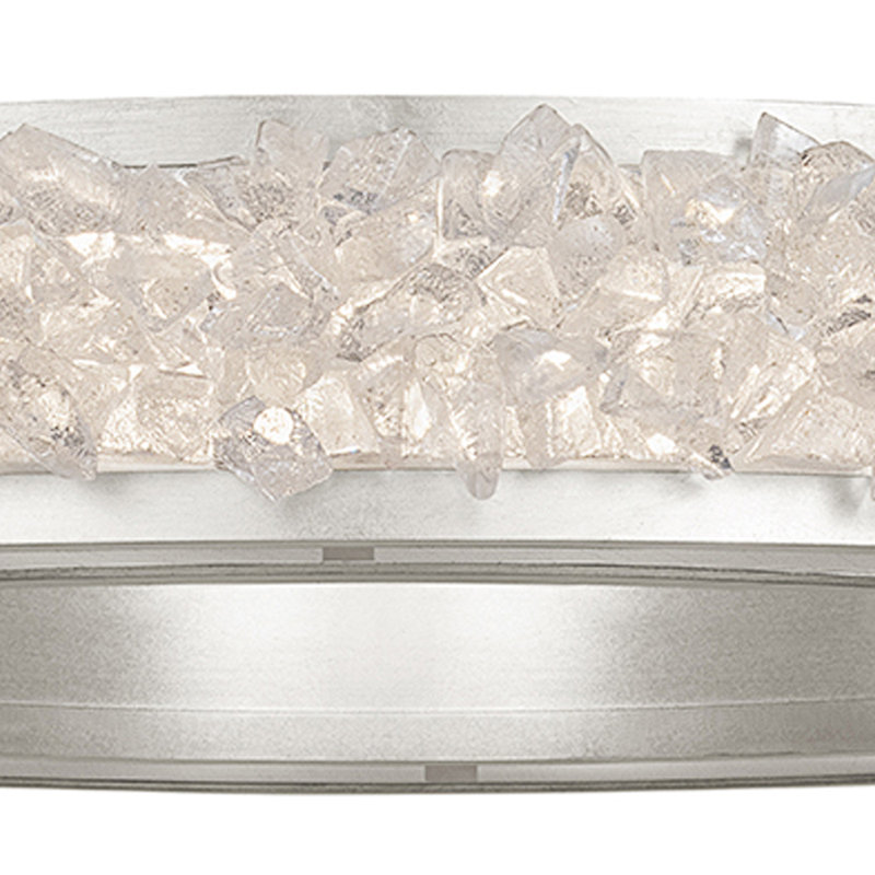 Arctic Halo 16 - Light Chandelier, Platinized Silver Leaf