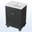 Meuble-lavabo élégant avec tablette réglable-105205767