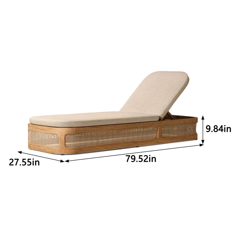 Chaise longue d'extérieur pour l'extérieur