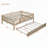 Sturdy and Versatile Daybed with Trundle and Guardrails for Optimal Rest-487617911-487617909