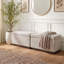 Ensemble de 2 bancs de repose-pieds rembourrés avec rangement pour chambre à coucher, bout de lit, entrée et salon-132394700