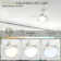 Morgandy E26 Socket Ceiling Fan Strip Light with 1000 Lumens of Warmth