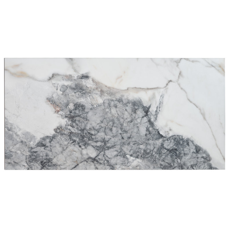 Pinnacle 24 X 48 In. Matte Soft White With Light Grey Porcelain Wall And Floor Tile (15.5 Sq Ft/Case) - 2 Pack