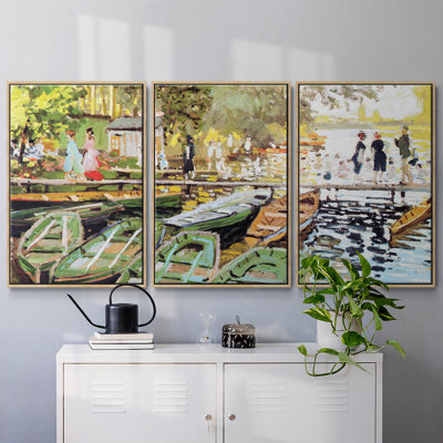 Monet, reproduction sur toile 3 pièces