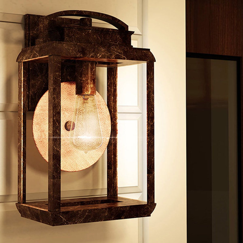 Laelia Bronze Outdoor Wall Lantern, Medium