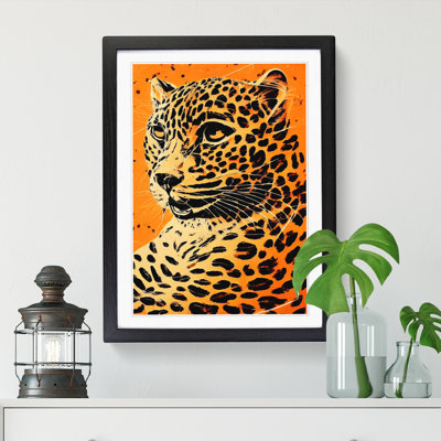 Leopard Painting Collage - Picture Frame Print