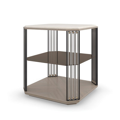 Alloy Stone Top End Table