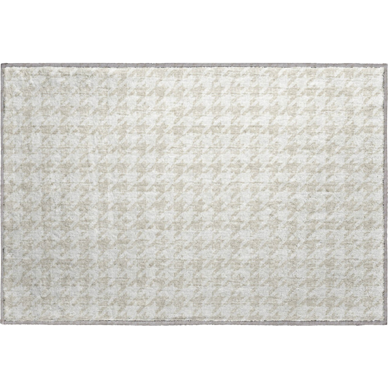Premium Machine Washable Paullette AMF137 Linen Rug, Rectangle 1'8" x 2'6"