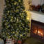 White Sprayed Christmas Tree With Pinecones-1277815780-1277815787