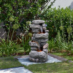 Solar Fountain Water Outdoor Garden Circular Floating Water Landscape –  Katy Craft