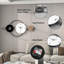 Grande horloge murale moderne pour le salon, conception en métal silencieuse sans mouvement avec mouvement de haute qualité, à piles pour la maison, le bureau ou la chambre à coucher