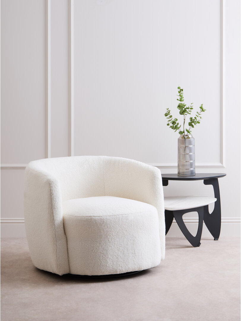 Upholstered Swivel Accent Chair