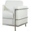 Fauteuil de direction en similicuir Executive, fauteuil de salon rembourré en métal chromé-1400333596