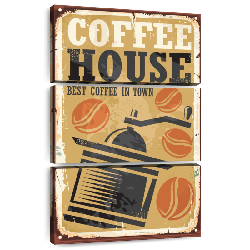 Affiche murale Kema Coffee House, H 74 po x l 48 po