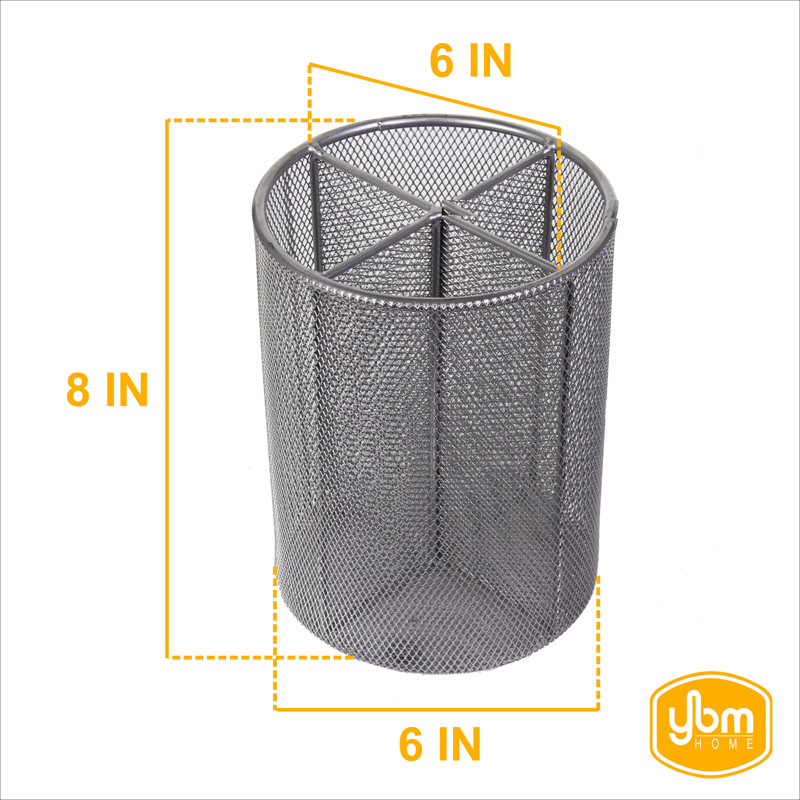 Metal Round Flatware Caddy