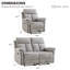 Ensemble de salon inclinable manuel 2 pièces en chenille moderne 2 pièces-1964866213