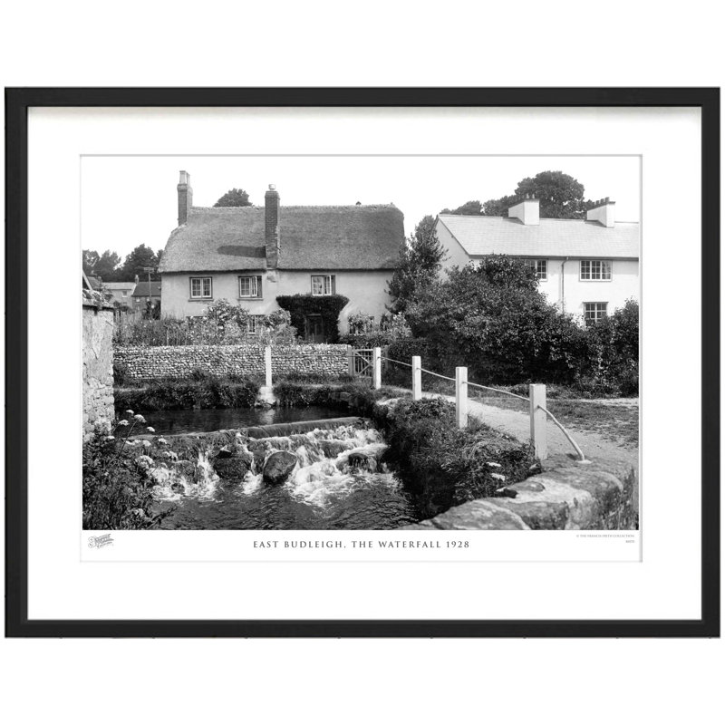 East Budleigh, The Waterfall 1928 - Single Picture Frame Print, 45cm H x 60cm W x 2.3cm D