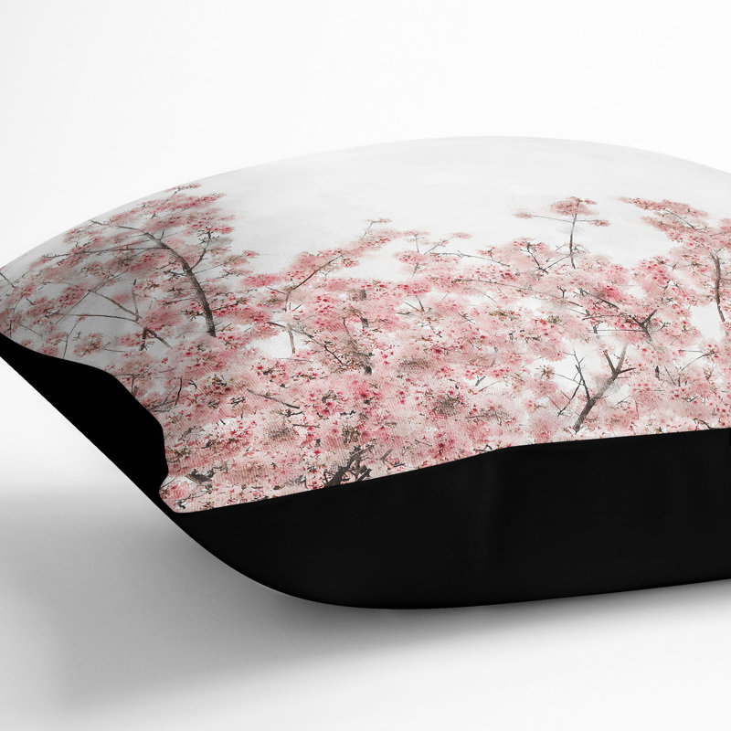 Square Throw Cushion, 40cm H x 40cm W x 15cm D, Black