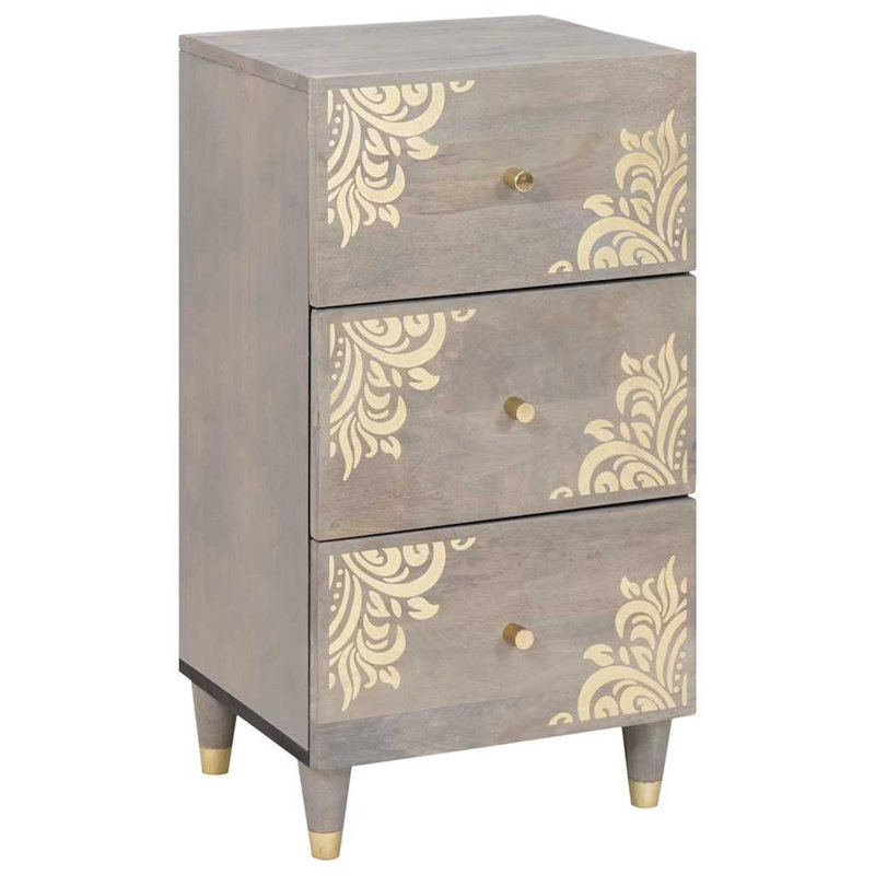 Solid Wood 40cm W 3 - Drawer Chest of Drawers