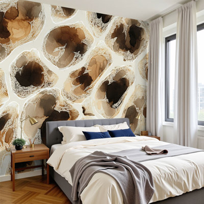 Papier peint adhésif auto-adhésif moderne l 96 po x H 69 po Pez and Stick pour chambre à coucher