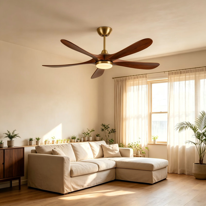 Ventilateur de plafond 62 po Mid-Century