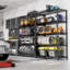 Étagère de rangement Étagère utilitaire Étagère utilitaire à 5 niveaux avec grille métallique pour la maison, la cuisine et le bureau-1128758914-1128758926