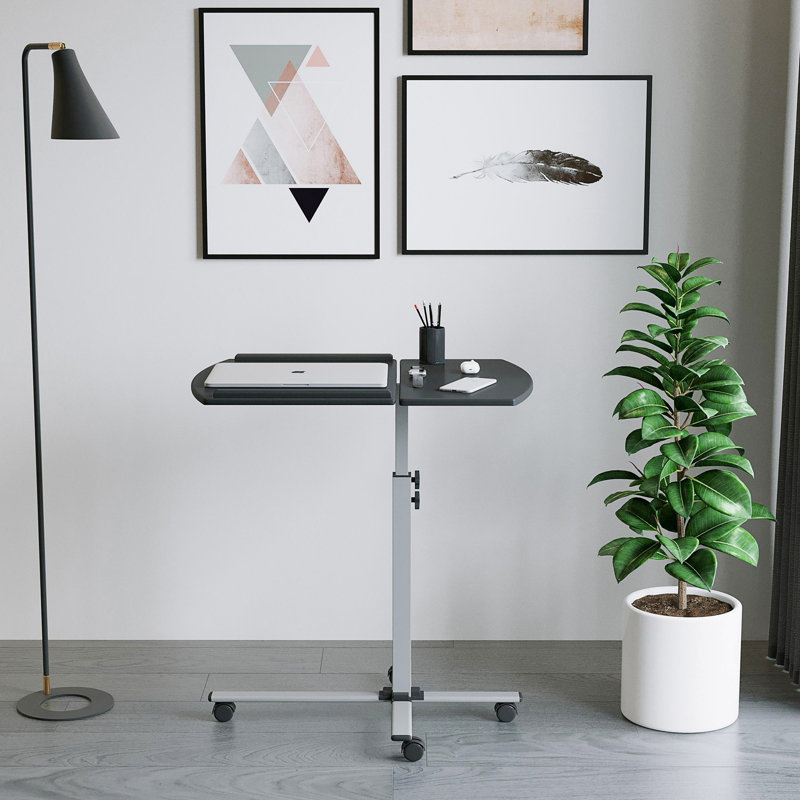 Techni Mobili Rolling Adjustable Laptop CartGraphite