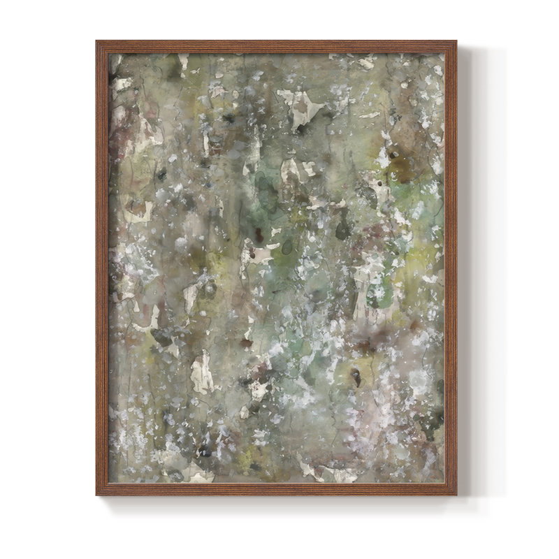«Abstract Bark I», reproduction encadrée - bois massif, H 30 po x l 24 po, Noyer