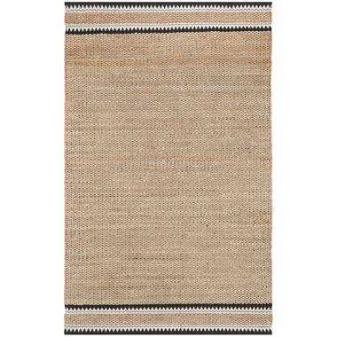 Simba Black Woven Jute Rug