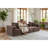Oversized Modular Deep-Seat Sofa, 3-Piece All-Foam Sectional Couch In Soft Textured Fabric, Tool-Free Assembly, Apartment-Friendly Low Profile, 111" × 37" × 23.6"