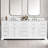 Angela 84” Double Bathroom Vanity With White Engineered Marble Stone Rectangular Sink